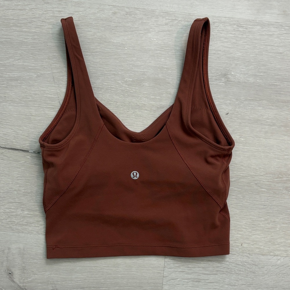 lululemon athletica Rust Brown Tank Top
